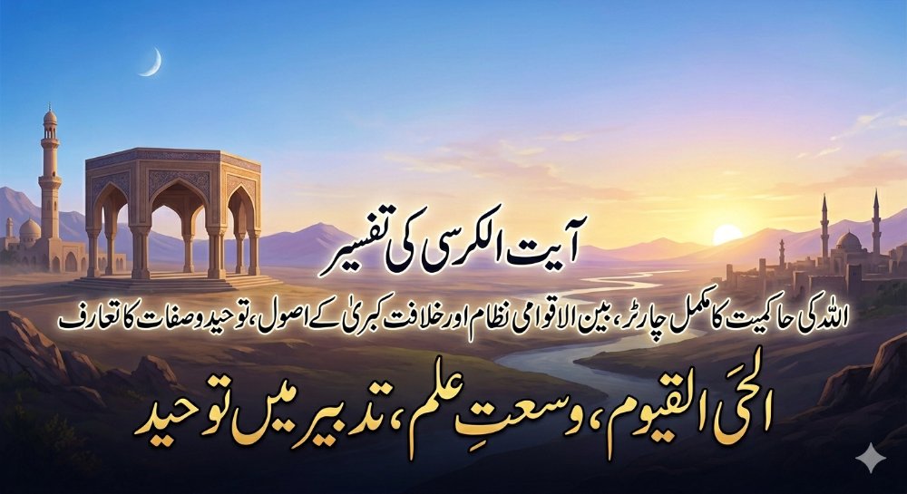 آیت الکرسی کی تفسیر | اللہ کی حکمرانی کا نظام | مکمل تحلیل